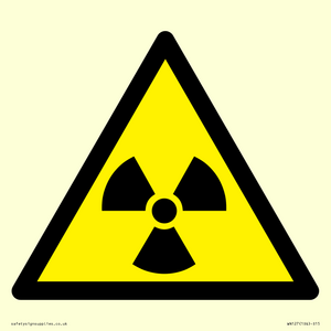 W003 Warning: Radioactive material or ionizing radiation